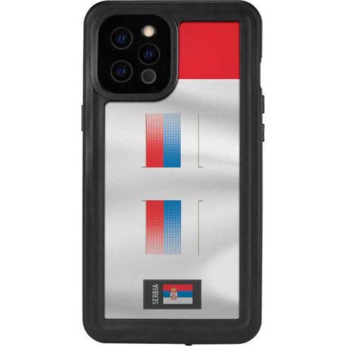 Serbia Soccer Flag iPhone 12 Pro Max Waterproof Case